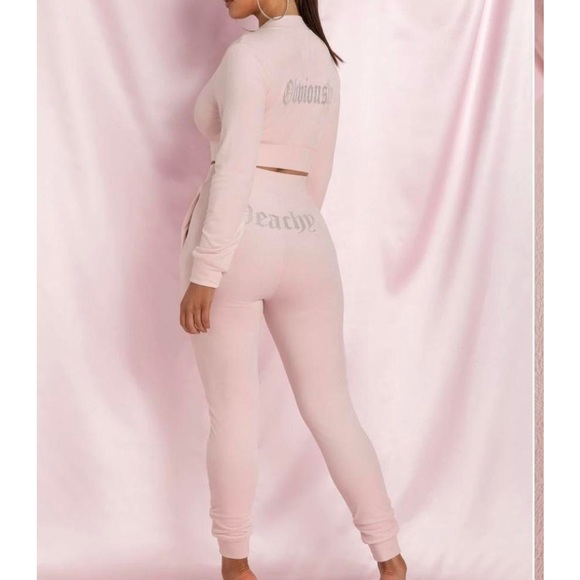 Meshki Regina velvet tracksuit joggers - Picture 1 of 9